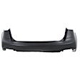 3242A-89-0 Rear, Primed Upper Bumper Cover, White Glove Premium Unfolded Delivery, Sedan