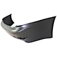 3316C-89-0 Rear Primed Bumper Cover, White Glove Premium Unfolded Delivery,  Sedan, Except C Model, Without Park Aid Sensor Holes