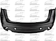 3478A-89Q-0 Rear Primed Bumper Cover