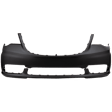 348-87U Front Primed Bumper Cover, White Glove Premium Unfolded Delivery,  Without Headlight Washer Holes