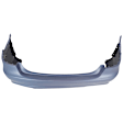 3529BB-89-0 Rear Primed Bumper Cover, White Glove Premium Unfolded Delivery, Sedan