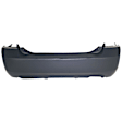 2006 Ford Fusion - Rear Primed Bumper Cover, For Models With Single Exhaust Holes, White Glove Delivery