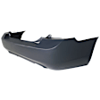 2006 Ford Fusion - Rear Primed Bumper Cover, For Models With Single Exhaust Holes, White Glove Delivery