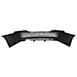 2006 Ford Fusion - Rear Primed Bumper Cover, For Models With Single Exhaust Holes, White Glove Delivery
