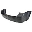 588-89 Rear Primed Bumper Cover, White Glove Premium Unfolded Delivery,  With Step Pad Provision