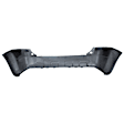 588-89 Rear Primed Bumper Cover, White Glove Premium Unfolded Delivery,  With Step Pad Provision