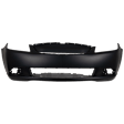 633-87 Front Primed Bumper Cover, White Glove Premium Unfolded Delivery,  Sedan, With Fog Light Holes, Without Parking Aid Sensor Holes