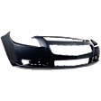 713-87 Front Primed Bumper Cover, White Glove Premium Unfolded Delivery,  With Emblem Provision