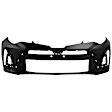 2017 Toyota Corolla - Front Primed Bumper Cover, CAPA Certified