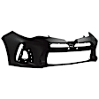 2017 Toyota Corolla - Front Primed Bumper Cover, CAPA Certified