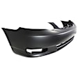2003 Toyota Corolla - Front Primed Bumper Cover,  For Models Without Spoiler, Sedan, White Glove Delivery, CAPA Certified