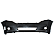 8195-87-0 Front Primed Bumper Cover, White Glove Premium Unfolded Delivery,  Without Parking Aid Sensor Holes and Hid Headlights