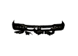 901-90-6B Front Bumper Powdercoated Black