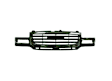 901-99-12 Grille Chrome Shell with Painted Black Insert