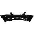 902-87 Front Primed Bumper Cover, White Glove Premium Unfolded Delivery,  With Fog Light Holes, Without Parking Aid Sensor Holes