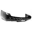 902-89 Rear Primed Bumper Cover, White Glove Premium Unfolded Delivery,  with Parking Aid Sensor Holes, Step Pad Provision and Trailer Hitch Holes, Except Hybrid/Denali Models