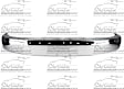 932A-90T Front Bumper Chrome