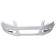 AUA5QU08-87-0 Front Primed Bumper Cover, White Glove Premium Unfolded Delivery,  Coupe/Convertible, For Models Without S-Line Package, Without Parking Aid Sensor Holes, With Headlight Washer Holes