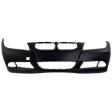 BM323I99-87-0 Front Primed Bumper Cover, White Glove Premium Unfolded Delivery,  Sedan (E90)/Wagon (E91), For Models Without M Package, Without Park Distance Control Sensor Holes, Without Headlight Washer Holes