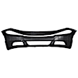CHCHAR15-87QU Front Primed Bumper Cover, White Glove Premium Unfolded Delivery, CAPA Certified