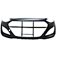 HYELAN13-87Q-0 Front Primed Bumper Cover, White Glove Premium Unfolded Delivery, CAPA Certified