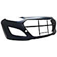 HYELAN13-87Q-0 Front Primed Bumper Cover, White Glove Premium Unfolded Delivery, CAPA Certified
