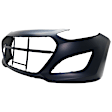 HYELAN13-87Q-0 Front Primed Bumper Cover, White Glove Premium Unfolded Delivery, CAPA Certified