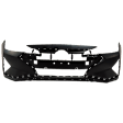 HYELAN19-87-0 Front Primed Bumper Cover, White Glove Premium Unfolded Delivery