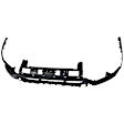 HYPALI20-87BQ-0 Front, Lower Primed Bumper Cover