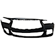 INQX6016B-87-0 Front Primed Bumper Cover, White Glove Premium Unfolded Delivery