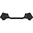 KISPOR20-89UQ-0 Rear Primed Bumper Cover, CAPA Certified