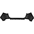 KISPOR20A-89UQ-0 Rear Primed Bumper Cover, CAPA Certified