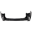 LXRX3523A-89Q-0 Rear, Upper Primed Bumper Cover CAPA Certified