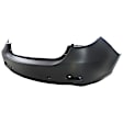 MA616-89Q-0 Rear Primed Bumper Cover Upper, Textured Bottom, Standard Type, White Glove Premium Unfolded Delivery, Sedan, CAPA CERTIFIED 