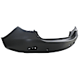 MA616-89Q-0 Rear Primed Bumper Cover Upper, Textured Bottom, Standard Type, White Glove Premium Unfolded Delivery, Sedan, CAPA CERTIFIED 