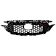 MACX522-99-0 Grille Painted Black Shell and Insert