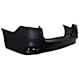 NISENT18A-89Q-0 Rear Primed Bumper Cover Upper, Textured Bottom, Standard Type, White Glove Premium Unfolded Delivery, For S/SL/Sv Models, CAPA CERTIFIED