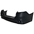 NISENT18A-89Q-0 Rear Primed Bumper Cover Upper, Textured Bottom, Standard Type, White Glove Premium Unfolded Delivery, For S/SL/Sv Models, CAPA CERTIFIED
