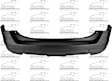 1662-89Q-0 Rear Primed Bumper Cover CAPA Certified