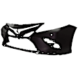 2018 Toyota Camry - Front Primed Bumper Cover, For Models Without TRD Package, With Front View Camera, White Glove Delivery
