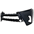 TOHIGH17-87-0 Front Primed Upper Bumper Cover, White Glove Premium Unfolded Delivery