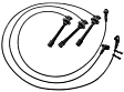 2000 Toyota Tundra - Spark Plug Wire, Set of 3, Standard OE Replacement