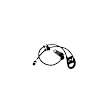 2001 Lexus RX300 - Rear, Driver Side ABS Speed Sensor, AWD, Standard OE Replacement