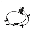2012 Ford Escape - Rear, Passenger Side ABS Speed Sensor, Without Automated Parking Assist, Standard OE Replacement