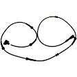 ALS49 Front, Driver or Passenger Side Standard OE Replacement ABS Speed Sensor Sold Individually