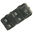 DS-2133 Front, Driver Side Standard Series Window Switch Black 5 Buttons