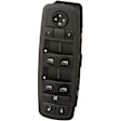 2016 Dodge Dart - Front, Driver Side Window Switch, With One Touch Window Open/Close, Black