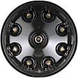 FD-125 Standard OE Replacement Distributor Cap - Black, Direct Fit, Sold individually