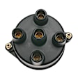 JH-125 Standard OE Replacement Distributor Cap - Black, Direct Fit, Sold Individually