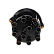 JH-129 Standard OE Replacement Distributor Cap - Black, Direct Fit, Sold individually